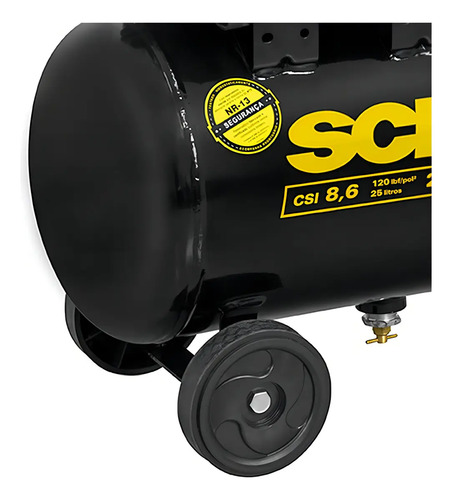 Compressor de ar portátil CSI86 pratiko 25 litros 110V Schulz 915.0421-0