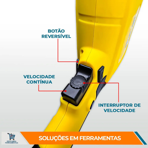 Furadeira De Impacto Mfi 750w 60hz Menegotti 127v Cor Amarelo 220v