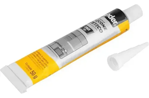 Borracha de silicone acético 50 gramas Vonder (tubete) 1647004050