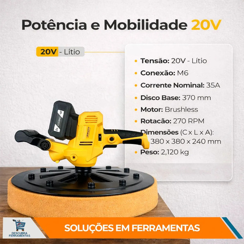 Desempenadeira a Bateria MDI 20V Intercambiável Menegotti 40860420