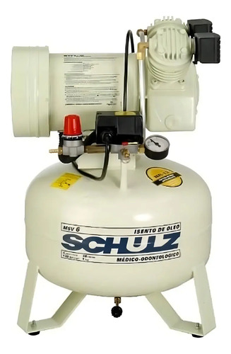 Motocompressor Ar Estacionário Pistão MMSV6ISENTO 30V Motor Monofásico 1CV 220V 4P60Hz Reservatório.pr Schulz 92112690