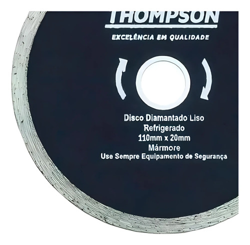 Disco diamantado liso mármore 110X20mm Thompson 692