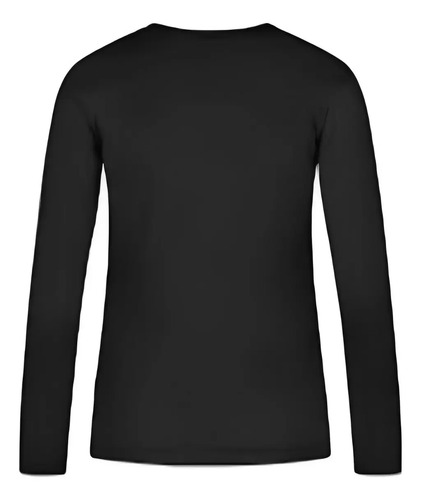 Camisa térmica UV manga longa preta Dry Fit Kelu