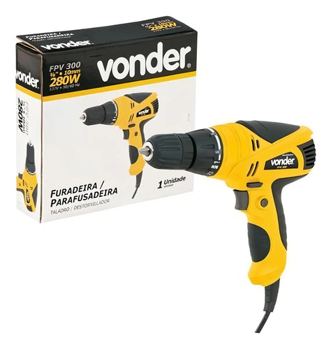 Furadeira parafusadeira 3/8 FPV 300 220v Vonder 6001300020