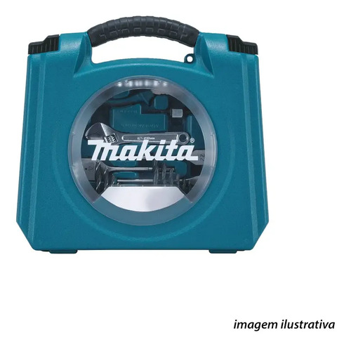 Jogo kit de brocas bits soquetes 103 peças Makita com maleta D-42042