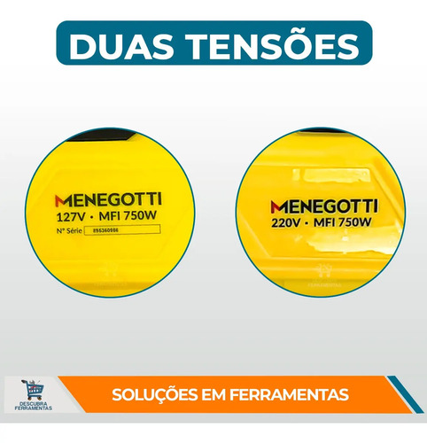 Furadeira De Impacto Mfi 750w 60hz Menegotti 127v Cor Amarelo 220v