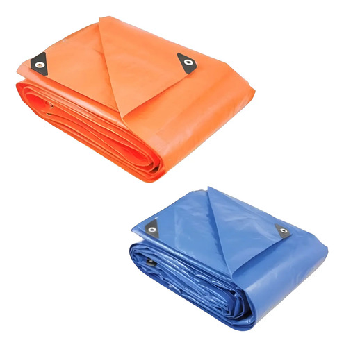 Lona de polietileno 6X6m multiuso (laranja ou azul)