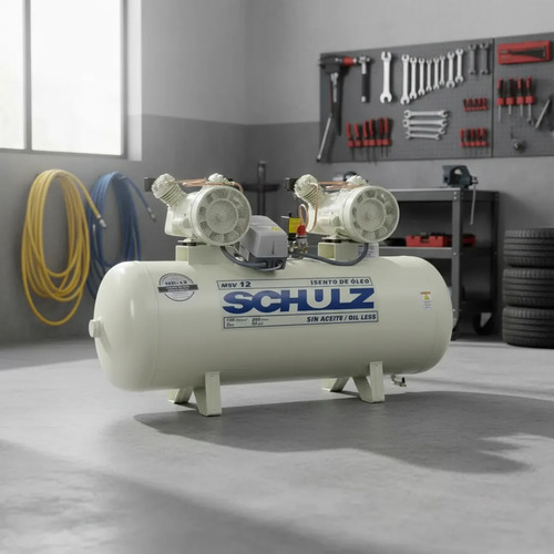 Motocompressor Ar Estacionário Pistão MMSV12ISENTO 200 I Motor Monofásico Aberto 2CV 220V 4P60Hz Schulz 92080340
