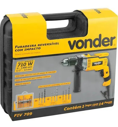 Furadeira impacto 1/2" FIV709 Vonder 220v 6001709220