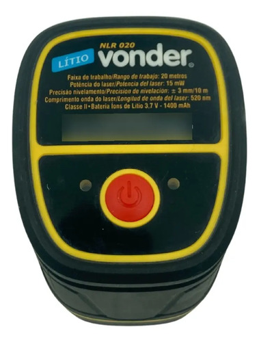 Nivel laser 20m recarregavel nlr020 vonder