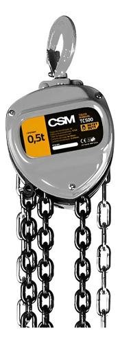 Talha manual de corrente 500kg (0,5 toneladas) elevação 3 metros Csm 71000597
