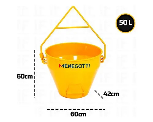 Balde 50L guincho coluna 3139044 Menegotti