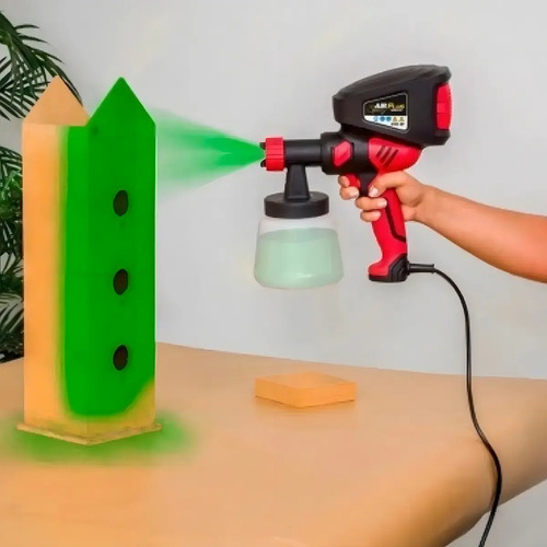 Pistola Pulverizadora Elet Air Plus Spray 250 com Motor Elet 250W 127V 1L Man Schulz 92080530