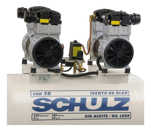 Motocompressor Ar Estacionário Pistão CSD18ISENTO 100 I Motor Monofásico Aberto 3CV 220V 4P50/60Hz Mi/Me Schulz 92473680