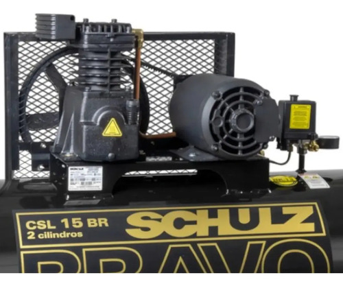 Compressor de Ar Estacionário Pistão CSL15BRAVO 200 I Motor Monofásico Aberto 3CV 127/254V 2P60Hz Rural Schulz 92179630
