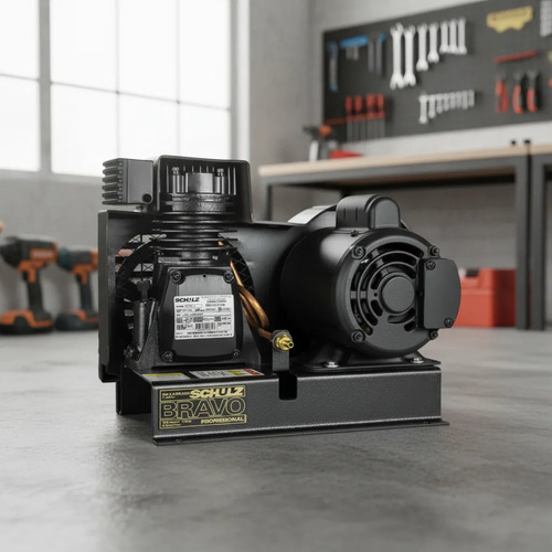 Compressor de Ar Estacionário Pistão CSI2,6BRAVO Ad C Motor Monofásico Aber 1/2CV 127/220V 2P60Hz Schulz 92176340
