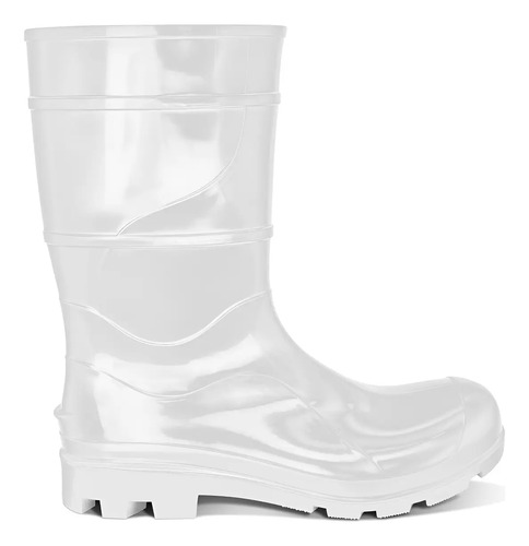Bota de pvc branca com forro CA 32165 MOD.106 Cartom