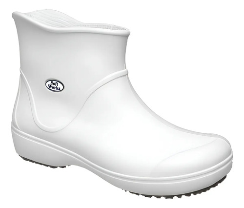 Bota cano curto eva antiderrapante BB85 CA 37390 branco Soft Works