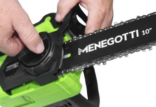 Motosserra Moi 20v Menegotti Sem Bateria Carregador Verde 20v