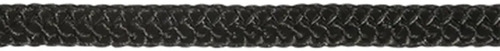 Corda carretel trançada 12mm metro preta pet vila 25724