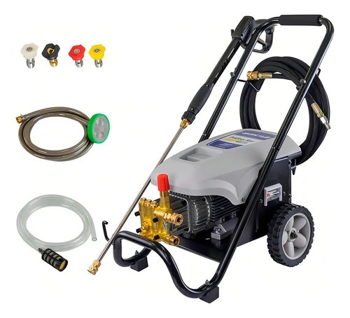 Lavadora de Alta Pressao Por Jato de Agua, com Carrinho, Rodas e Lanca Metalica 2950W 220V 60Hz 140bar Schulz 92800250
