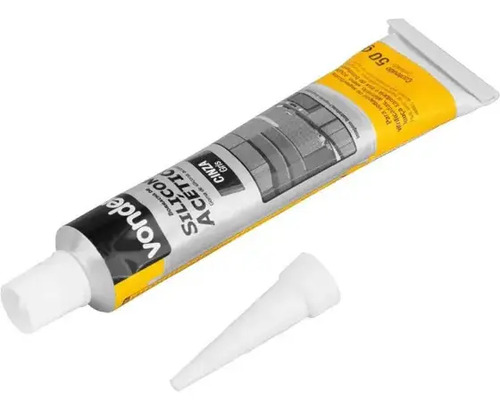 Borracha de silicone acético 50 gramas Vonder (tubete) 1647004050