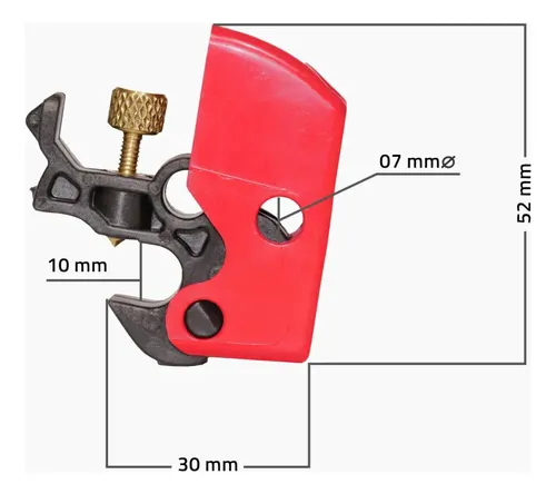 Dispositivo de bloqueio universal pra disjuntores Dbup Tagout