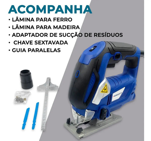 Serra Tico Tico MST-80 Com Motor Mono 220V 60HZ 800W Menegotti 40770135