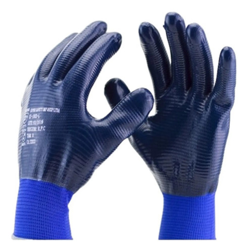 Luva nitrílica SS1002L Super Safety CA 32033