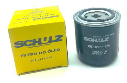 Filtro de Óleo Retenção Partículas Sólidas Aço Papel 93mm 3/4pol UNF Motor Compressor Schulz 00701770/AT