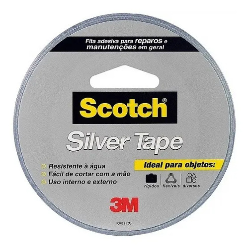 Fita silver tape rolo 45mm 25 metros 3M HB004557920