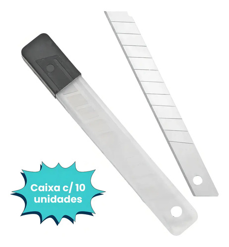 Lamina estilete 9mm Nove54 com 10 unidades 3599118009