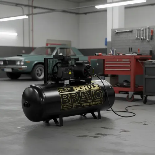 Compressor de Ar Estacionário Pistão CSL10BRAVO 200 I Motor Monofásico Aber Industrial 2CV 220V 2P60Hz Schulz 92179800