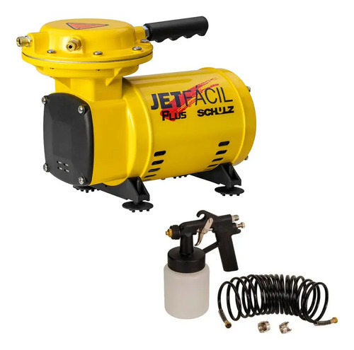 Motocompressor Ar Portátil Diafr MS2,3 Jetfacil Plus C Motor Monofasico Aberto 1/3CV 127V 4P60Hz Schulz 92013000