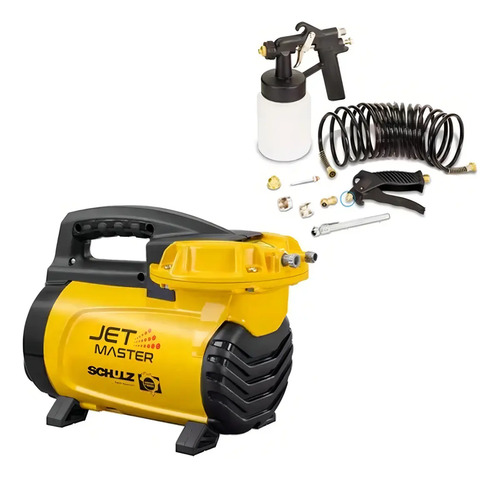 Motocompressor Ar Portátil Diafr MS5,3JETMASTER C Motor Monofásico Aberto Industrial 500W 127V 4P60Hz Schulz 92012970