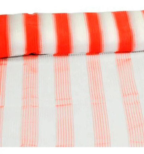 Tela de sinalização laranja e branco 1,20X50 metros Vptex