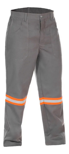 Calça cinza operacional com refletivo laranja NR10 CA 43834 Ledan