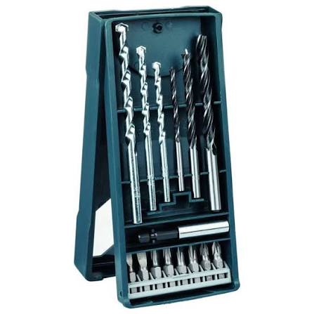 Mini X Line com 15 brocas para perfurar  BOSCH