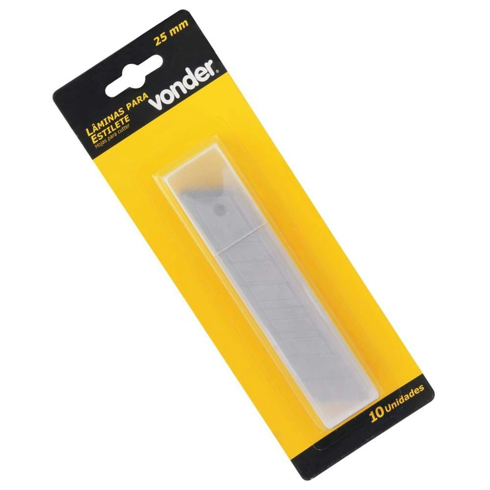Lamina estilete 9mm tubete com 10 vonder 3599009000