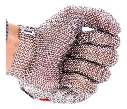 Luva malha aço G presilha 21cm CA 26968 (1 Unidade)