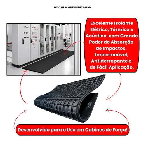Estrado isolante elétrico classe 2 25,00X1000X1000 mm