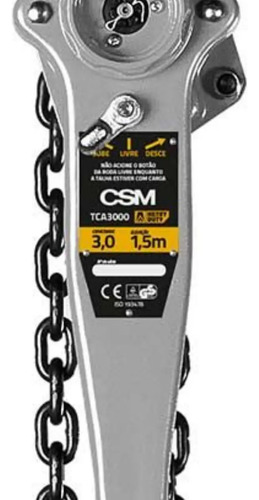 Talha manual de corrente com alavanca TCA 3000 heavy duty Csm 40133020