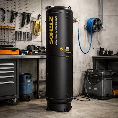 Separador Condensado Scs-1000 13bar Pr Cilíndrico Ac 1000L Trat Compressor 763mm 763mm 763mm 2.572mm Schulz 97103280/F