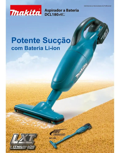 Aspirador de pó portatil + dc18rc + bl1830b