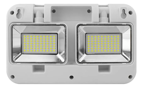Luminária de emergência led  2 faróis 18w Branco