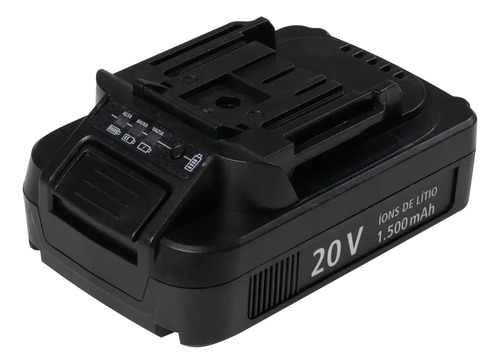 Parafusadeira 20v 1 bateria 13 peças  brushless 363269 Worker