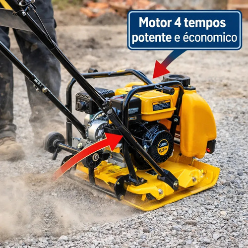 Placa Vibratoria Csm Pvr 100 Motor 6,5Hp Csm 71001043