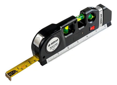 Nivel A Laser com Trena e Tripe MOD.NL6 com Niveis Bolha Vertical Horizontal Construção Civil Domestico Schulz 92012940