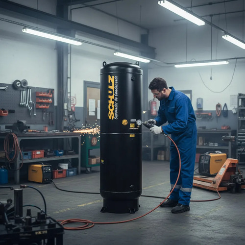 Separador Condensado Scs-1000 13bar Pr Cilíndrico Ac 1000L Trat Ar Compressor 763mm 763mm 763mm 2.572mm Schulz 97104620