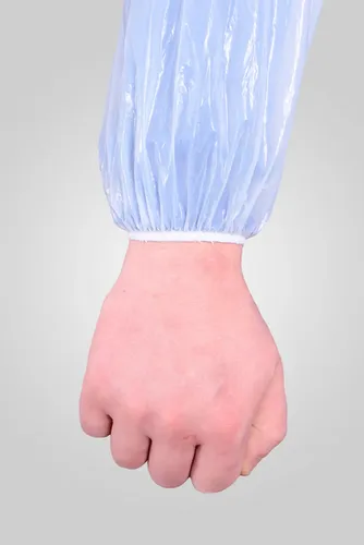 Capa polietileno com elástico e capuz impermeável transparente CA 30360 CAP00087 Prevemax